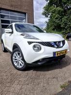 Nissan Juke 1.6L 117pk CVT 2WD 2017 Wit, Auto's, Zwart, 4 cilinders, Leder en Stof, Wit
