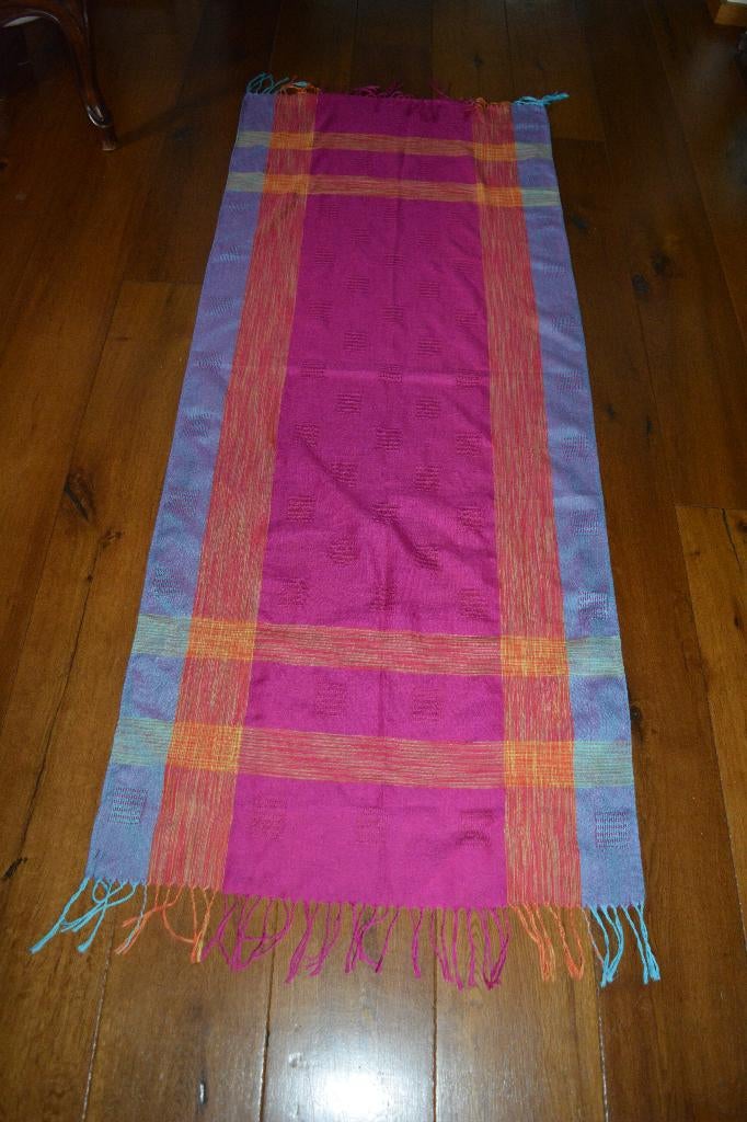 langwerpige fleurige/kleurrijke shawl, Ophalen of Verzenden, Zo goed als nieuw, Maat 46/48 (XL) of groter, Sjaal