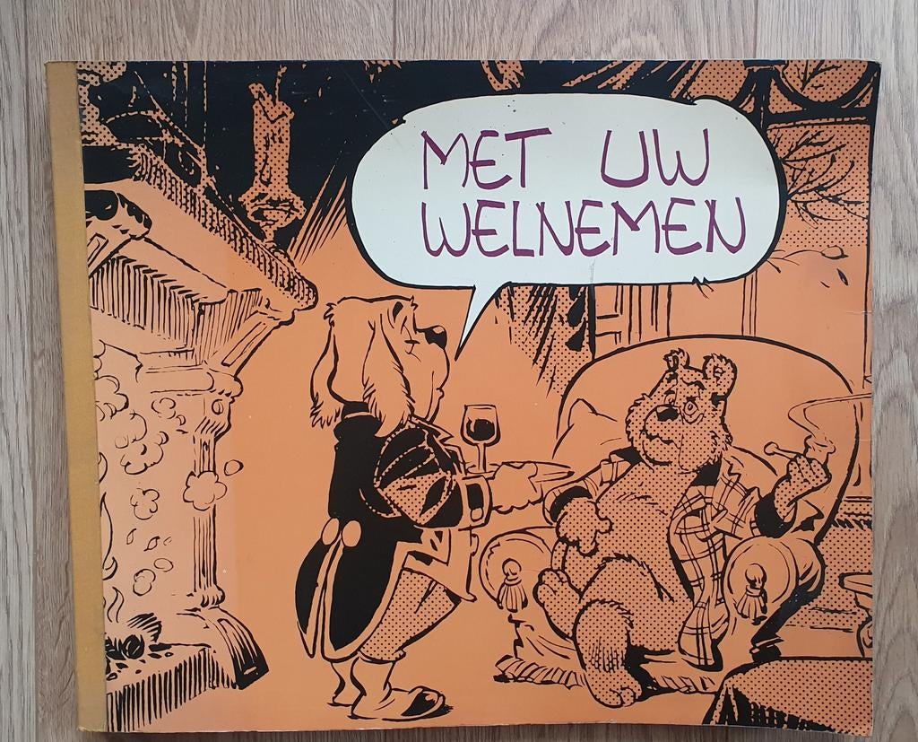 Met uw welnemen, Marten Toonder, groot formaat, 1973, Gelezen, Marten Toonder, Eén stripboek, Ophalen of Verzenden