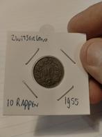 Zwitserland 10 Rappen 1955, Verzenden, Overige landen, Losse munt