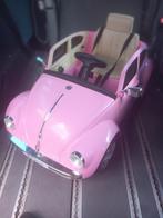Roze kever elektrische kinder auto., Ophalen of Verzenden, Zo goed als nieuw