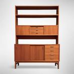 Prachtige teak fineren boekenkast uit Zweden, jaren '60, Huis en Inrichting, Mid- Century | Scandinavisch | Zweeds | Vintage, Gebruikt