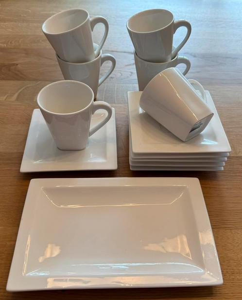 Serviesset True Life - wit - 13-delig - 6 persoons, Huis en Inrichting, Keuken | Servies, Zo goed als nieuw, Kop(pen) en/of Schotel(s)