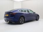 Tesla Model 3 Long-Range AWD 351pk 75 kWh 100% SOH [ TREKHAA, Auto's, Tesla, 27 €/maand, Zwart, Adaptive Cruise Control, Blauw