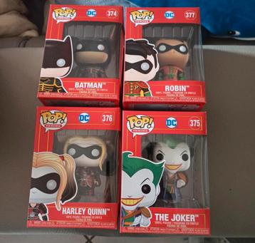 Funko Pop Batman, Harley Quinn, The Joker, Robin beschikbaar voor biedingen