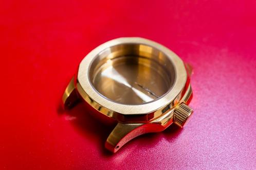 Namokimods Nautilus SKX Gold case 42mm (NMK926), Sieraden, Tassen en Uiterlijk, Horloges | Heren, Zo goed als nieuw, Polshorloge
