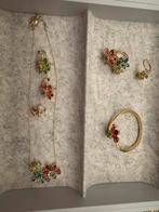 Swarovski set, Sieraden, Tassen en Uiterlijk, Oorbellen, Ophalen of Verzenden, Nieuw, Zilver, Overige materialen