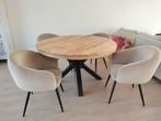 Mango houten eettafel plus stoelen, Huis en Inrichting, Tafels | Eettafels, Zo goed als nieuw, Ophalen