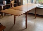 Eiken houten eettafel uitschuifbaar, Ophalen, Gebruikt, Eikenhout, 200 cm of meer