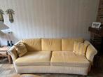 Goudgele 2,5-zitsbank 'Dakota' + fauteuils, Huis en Inrichting, Banken | Bankstellen, Ophalen, Gebruikt, Tweepersoons, 75 tot 100 cm