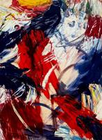 Rudi Bierman - Gemengde techniek: Abstracte compositie, Ophalen of Verzenden