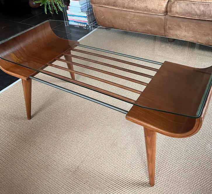 Vintage Dutch design salontafel Cor Alons MCM, Huis en Inrichting, Tafels | Salontafels, Gebruikt, 50 tot 75 cm, Minder dan 50 cm