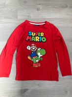 Super mario longsleeve maat 128, Jongen of Meisje, Ophalen of Verzenden, Zo goed als nieuw, Shirt of Longsleeve