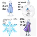 Swarovski disney frozen Elsa, Anna, Olaf ornament,snowflake,, Verzamelen, Swarovski, Ophalen of Verzenden, Nieuw, Figuurtje
