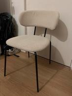 Kwantum Eetkamerstoelen - Bouclé Stof, Huis en Inrichting, Stoelen, Ophalen, Twee, Wit, Zo goed als nieuw