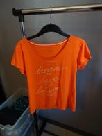 T-shirt Esprit, Oranje met print, maat M, Maat 38/40 (M), Oranje, Ophalen of Verzenden, Korte mouw