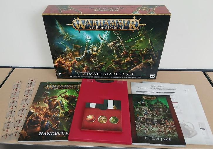 Warhammer AOS Ultimate Starter Set., Hobby en Vrije tijd, Wargaming, Zo goed als nieuw, Warhammer, Figuurtje(s), Geverfd, Verzenden