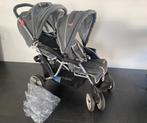 Tweelingbuggy, Kinderen en Baby's, Buggy's, Ophalen, Zo goed als nieuw, Overige merken, Regenhoes