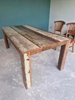 Tafel van scheepshout (Eijerkamp), Ophalen, 100 tot 150 cm, Robuust, maar ook modern., 200 cm of meer