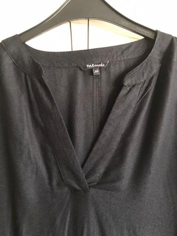 Zwarte tuniek mt 50 MS mode wijd model zgan beschikbaar voor biedingen
