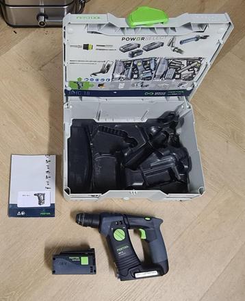 Festool Accu-Boorhamer BHC18 Basic + Accu 18V 5.2 Ah + Sys. beschikbaar voor biedingen