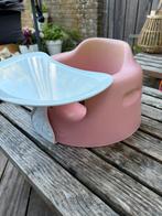 Bumbo floor seat lichtroze met riem + tafeltje, Kinderen en Baby's, Kinderstoelen, Ophalen, Gebruikt, Overige typen, Gordel(s)