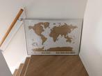 Wereldkaart poster, Hobby en Vrije tijd, Schilderen, Ophalen, Zo goed als nieuw