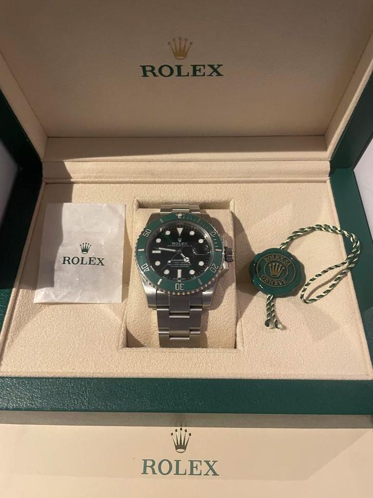Rolex Submariner “Hulk” Fullset!!, Sieraden, Tassen en Uiterlijk, Horloges | Heren, Zo goed als nieuw, Polshorloge, Rolex, Staal