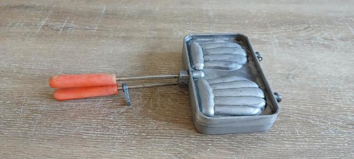 Vintage tostiijzer open vuur kampvuur bbq scouting kamperen, Verzamelen, Scouting, Gebruikt, Overige typen, Ophalen of Verzenden