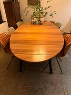 Unieke Eettafel van Turnkast Hout, Huis en Inrichting, Ophalen, Gebruikt, 6 tot 8 stoelen