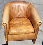 Chesterfield club fauteuil leather chairs + BEZORGING GRATIS, Gebruikt, ., Chesterfield, .
