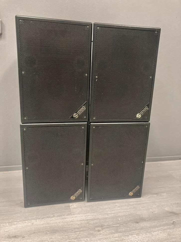 Fostex Speakerset compleet voor horeca / bar / restaurant, Audio, Tv en Foto, Luidsprekers, Gebruikt, Front, Rear of Stereo speakers