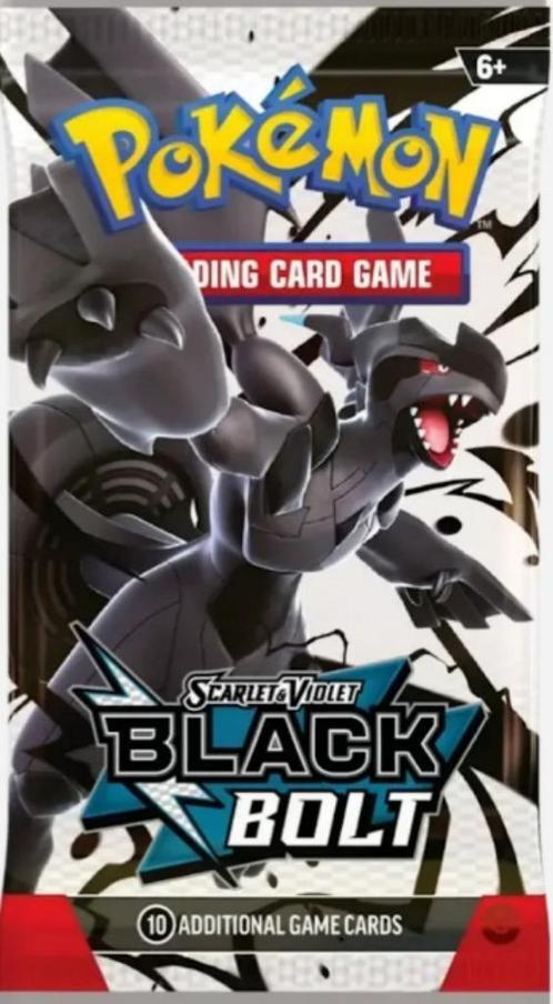 Pokémon Black Bolt: Booster Pack - Slechts €8,95!, Hobby en Vrije tijd, Verzamelkaartspellen | Pokémon, Nieuw, Booster, Ophalen of Verzenden