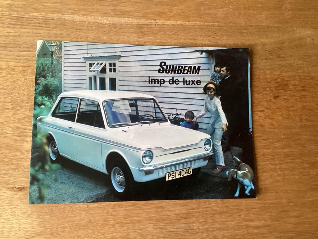 Sunbeam Imp de Luxe - brochure, Ophalen of Verzenden, Zo goed als nieuw, Overige merken