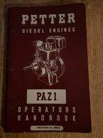 Petter Diesel Engines PAZ1 Operators Handbook, Ophalen of Verzenden, Gelezen, Autotechniek