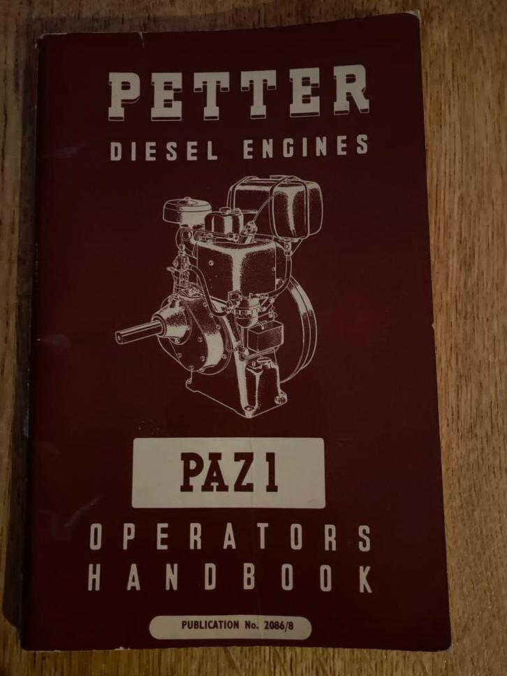 Petter Diesel Engines PAZ1 Operators Handbook, Boeken, Techniek, Gelezen, Autotechniek, Ophalen of Verzenden