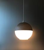 60s glass globe sphere pendant vintage silence of the lamps, Gebruikt, Mid century modern vintage design, Ophalen of Verzenden