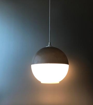 60s glass globe sphere pendant vintage silence of the lamps beschikbaar voor biedingen