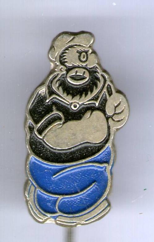 Brutes zilverkl stripfiguur bruine broek speldje ( S_171a ), Verzamelen, Speldjes, Pins en Buttons, Zo goed als nieuw, Speldje of Pin