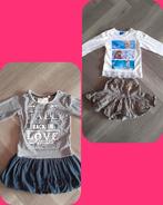 Set Lente Kleding Jurk, T-Shirt en Rok 3x, Maat 104, Kinderen en Baby's, Kinderkleding | Maat 104, Ophalen of Verzenden, Gebruikt