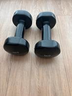 Dumbbells 5 kg zwart Tunturi set van 2 - workout -, Ophalen, Zo goed als nieuw, Armen, Dumbbell