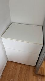 Witte ladekast met 3 lades, Huis en Inrichting, Kasten | Ladekasten, Ophalen, Zo goed als nieuw, 3 of 4 laden, Minder dan 100 cm