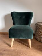 Prachtige donkergroene fauteuil Halmstad, Huis en Inrichting, Stoelen, Scandinavisch, Design, Modern, Zo goed als nieuw, Hout