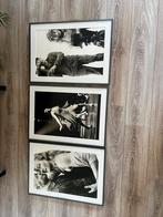 GRATIS: drie metalen fotolijsten 70cm bij 50cm, Huis en Inrichting, Ophalen, 50 tot 75 cm, Metaal of Aluminium, Zo goed als nieuw