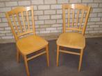 2x  houten stoelen    , samen  25,00, Ophalen, Gebruikt, Twee, Bruin