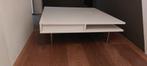 Witte salontafel, glans, lades, ikea, Huis en Inrichting, Tafels | Salontafels, Ophalen, Gebruikt, 100 tot 150 cm, 50 tot 100 cm