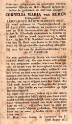 Eeden van Cornelia Maria 1898 Noordwijkerhout-1949 Zilk, Ophalen of Verzenden