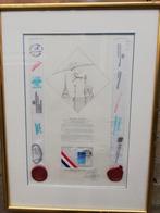 R'Dam ~New York certificaat. *Zie tekst/foto's., Ophalen, Zo goed als nieuw, Kaart, Foto of Prent