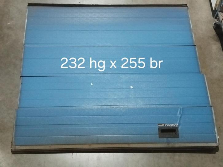 garagedeur sectionaal poort hormann crawford +/- loopdeur, Doe-het-zelf en Verbouw, Rolluiken, Gebruikt, 200 cm of meer, 200 cm of meer
