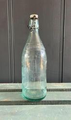 Franse fles met tekst en porseleine dop, Antiek en Kunst, Ophalen of Verzenden